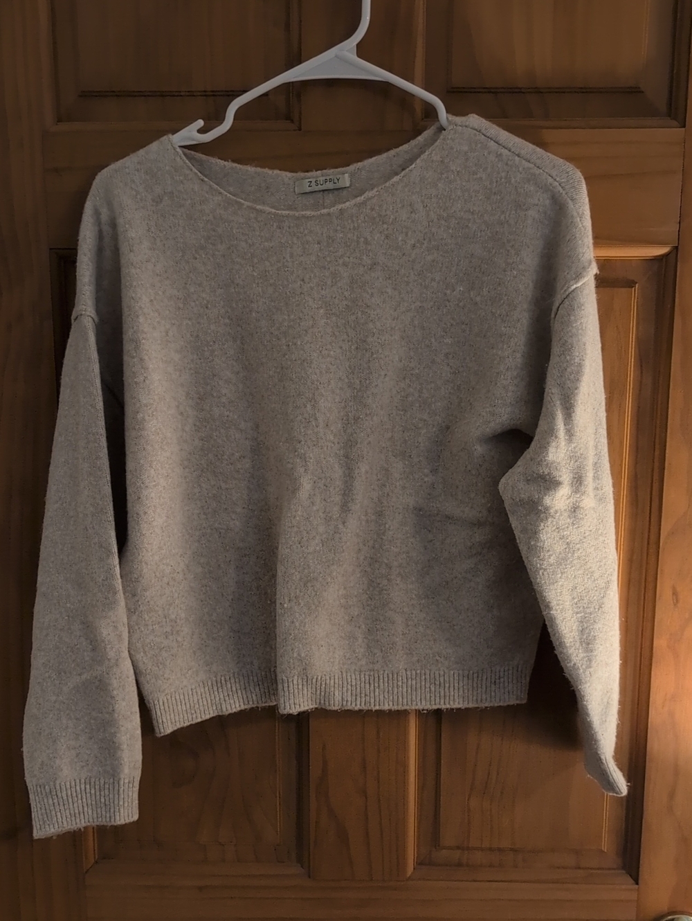 Z Supply Crewneck Sweater in Light Taupe Gray Size unknown